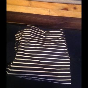 Blue and white nautical Capri pants